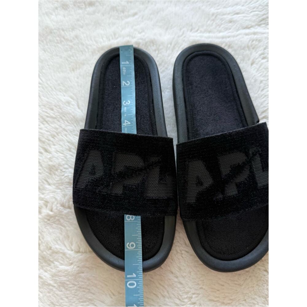 NEW!!! APL women velvet black slides size 7 US Authentic Retail 130& - Picture 6 of 7